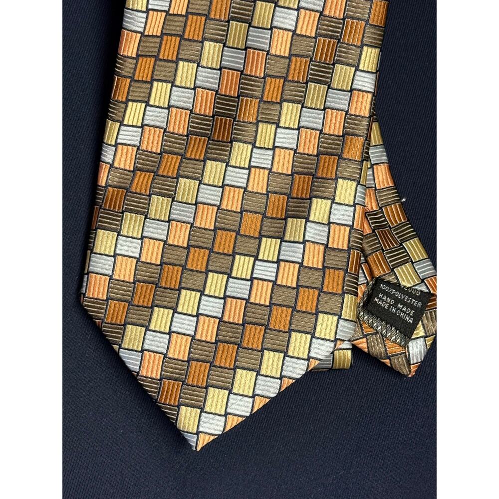 VTG Bergamo New‎ York Classic Cube Stripe Necktie